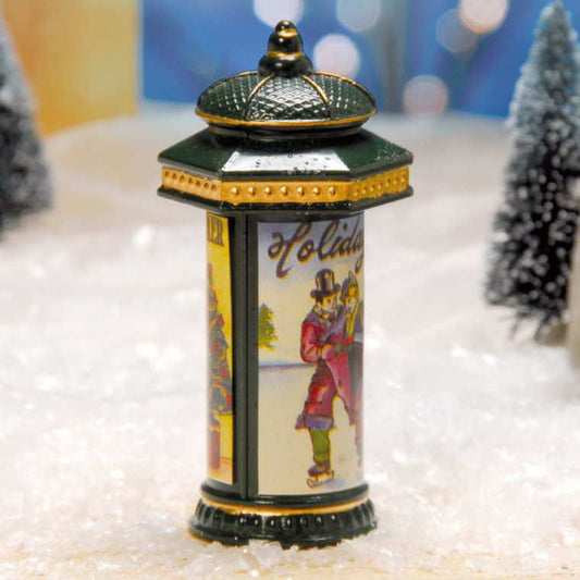 Miniatur Weihnachtsdeko „Litfasssäule”
