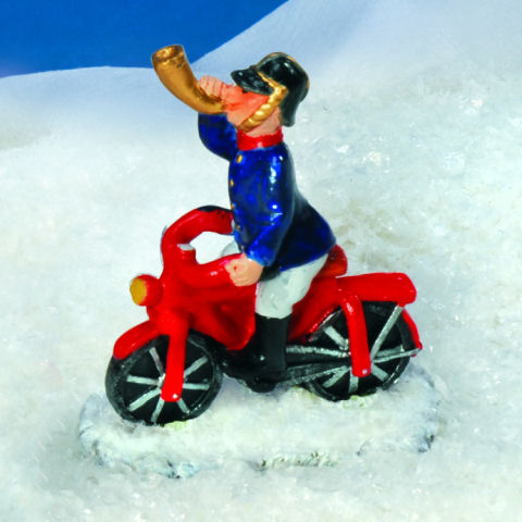 Miniaturfigur Weihnachtsdeko „Feuerwehrmann im Einsatz”