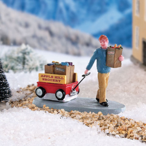 Miniaturfiguren Weihnachtsdeko Set „Lieferdienst”